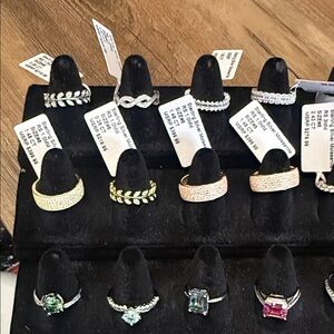 Gold-Tone Leaf and Textured Stackable Rings - Women Jewelry